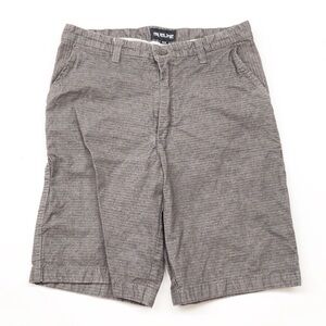 ELXR brown flat front shorts